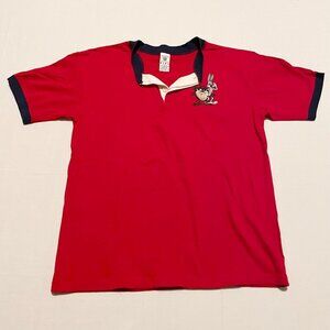 Vtg 1997 Warner Bros Looney Tunes Kids XL Shirt Polo Tshirt